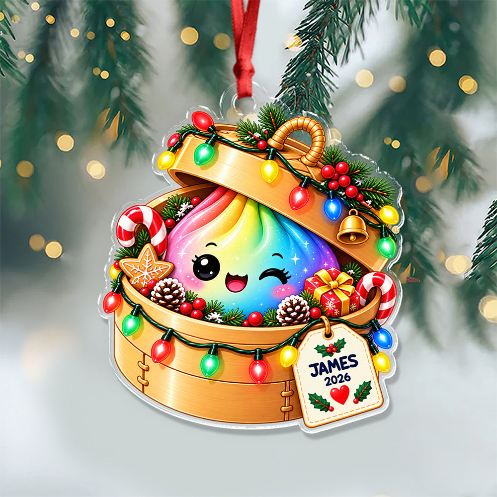 Personalized Kawaii Dumpling Acrylic Ornament For Christmas Tree Decoration LM32 670081