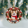 Personalized Pet Photo Chimney Christmas Ceramic Ornament, Custom Holiday Tree Decor Gift For Pet Lovers HO82 904148