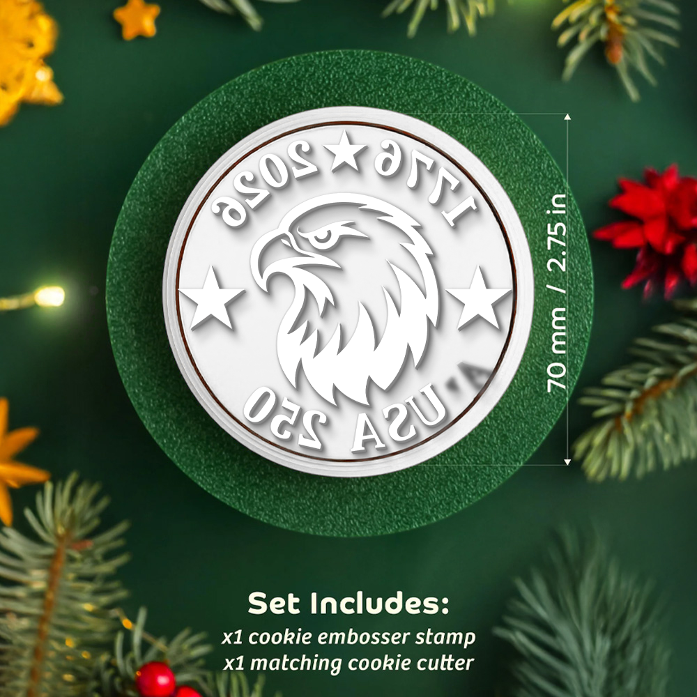 250 Years Of America Anniversary 1776 - 2026 Eagle Cookie Stamp CH07 910630