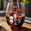 Best Dog Mom Ever Personalized Wine Glass Mother's Day Gift CH07 895498