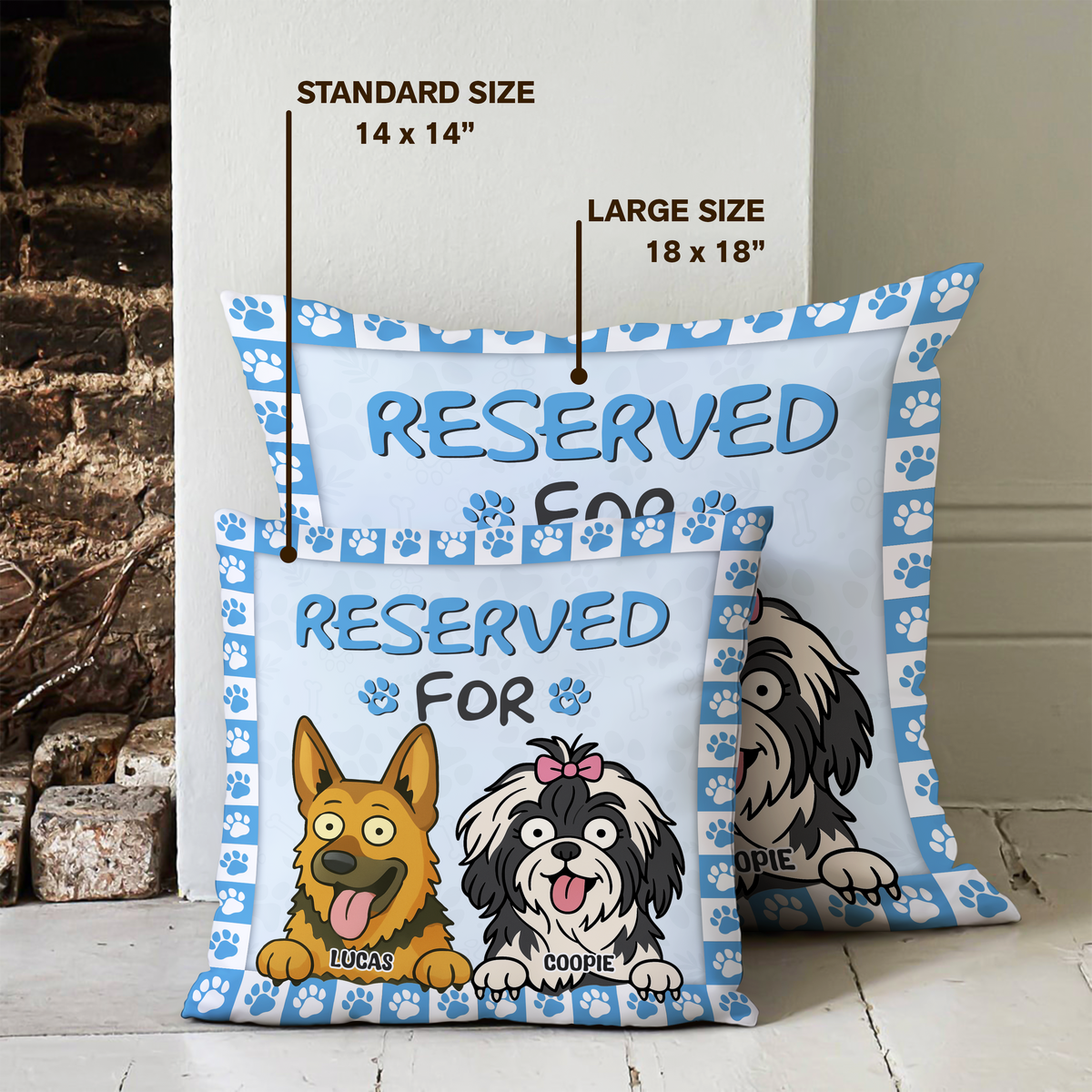 Reserved For The Dog - Personalized Pillow For Dog Lovers HA75 892132