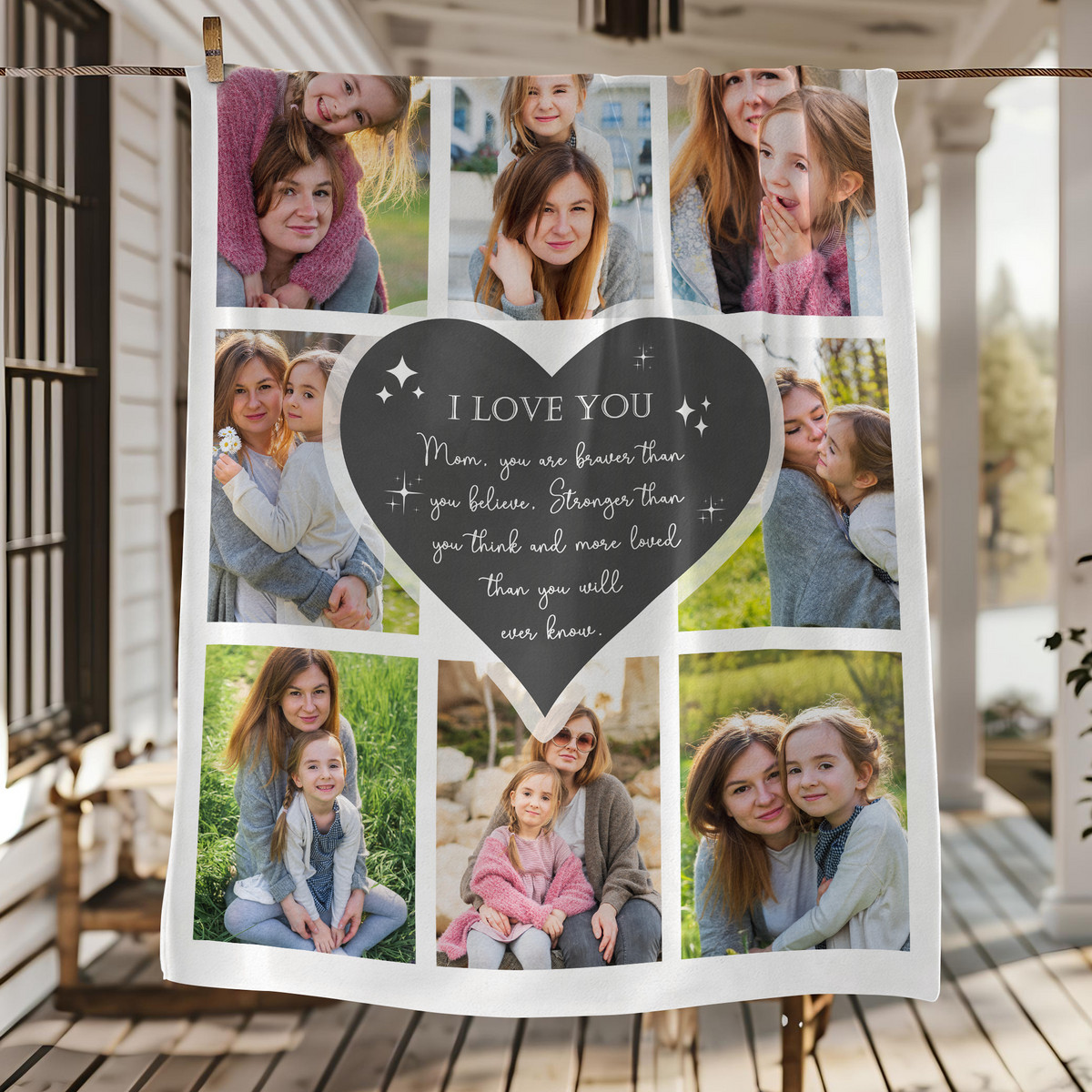 Custom Photo To The World You Are A Mum But To Me You Are The World Blanket Gift For Mother's Day TH10 892571