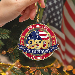 United States 250th Anniversary Acrylic Ornament Celebrate 250th Semiquincentennial America Ornament CH07 899234