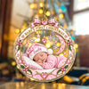 Custom Name Baby First Christmas Acrylic Ornament, Special Keepsake for New Parents CH07 180538