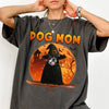 Dog Dad Dog Mom Dark Night - Custom Dog Halloween Photo Comfort Color Shirt Gift For Dog Lovers CH07 899436
