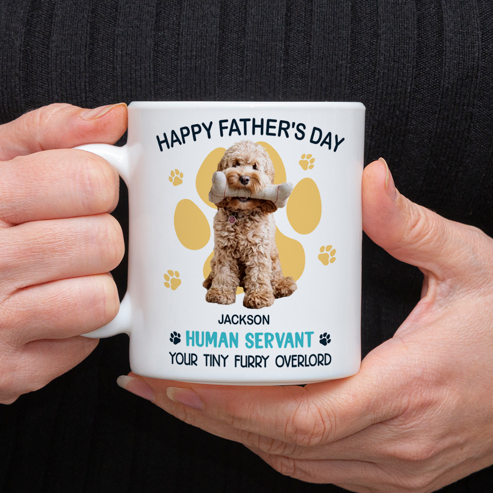 Custom Photo Good Morning Human Servant Personalized White Mug Funny Gift For Dog Cat Lover CH07 895992