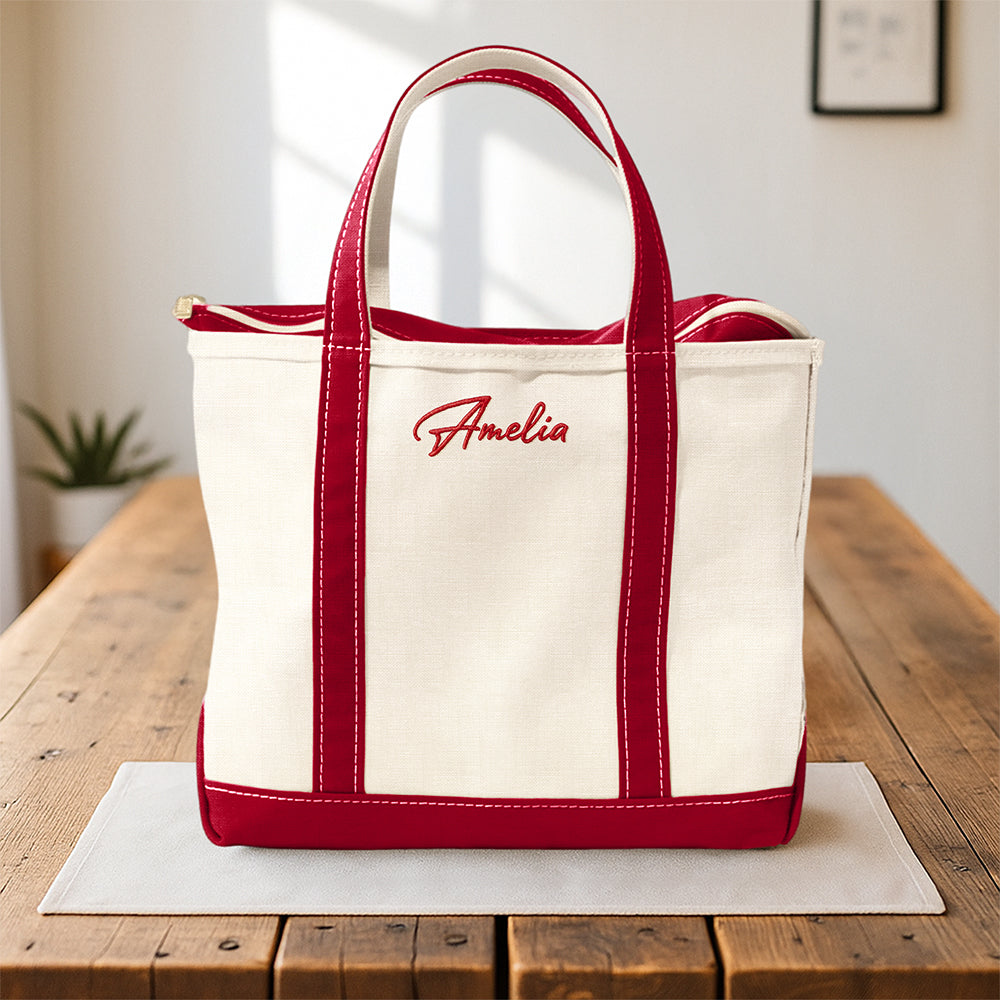 Custom Name Family Embroidered Monogram Beach Bag HO82 894246