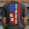 Personalized Best Dog Dad Ever Paw American Back Comfort Shirt HA75 921630