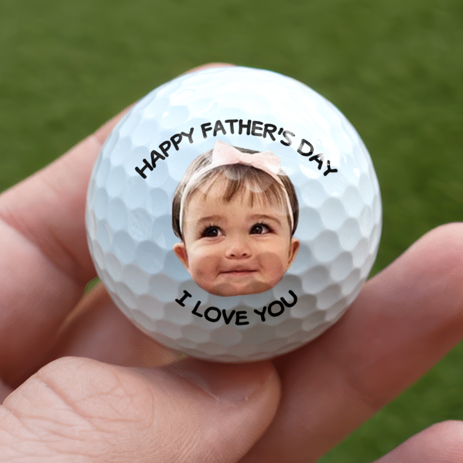 Custom Baby Photo First Father's Day Golf Ball For Golf-Loving Dad LM32 893471