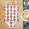 Custom Face With Red Lips Swimsuit Gift For Her LM32 899867