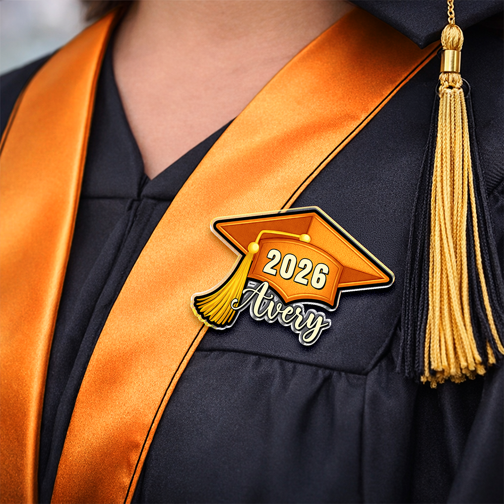 Custom Name Class of 2026 Graduation Acrylic Pin HA75 921032