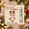Personalized Reindeer Christmas Wooden Money Holder Ornament Cute Holiday Gift HO82 904228