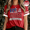 Custom Name USA Mom With America 250 AOP Shirt HO82 901914