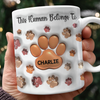 This Human Belongs To Me 3D Inflated Effect Mug For Dog Lover TH10 894729