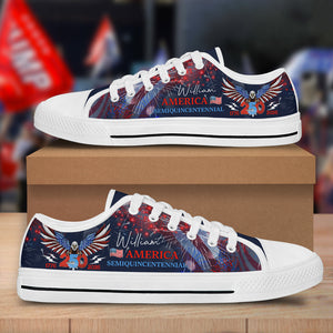250 Years America Semiquincentennial Patriotic Canvas Shoes HA75 898926