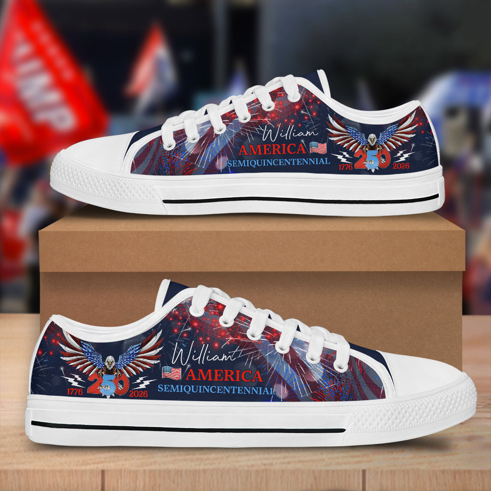 250 Years America Semiquincentennial Patriotic Canvas Shoes HA75 898926