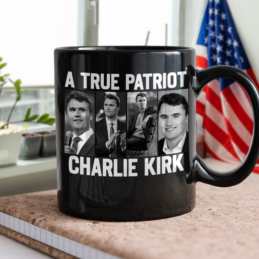 Justice for Charlie Kirk - Prayers Up for Charlie Black Mug HA75 64490