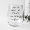 Personalized Name Birth Month Flower Wine Glass - Happy Retirement Gift LM32 668921