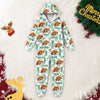 Custom Dog Photo And Name Onesie Pajamas Christmas Holiday Gift For Pet Lovers CH07 180722