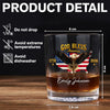 Custom Name God Bless US 250th Anniversary 1776-2026 Eagle Whiskey Glass HO82 902258