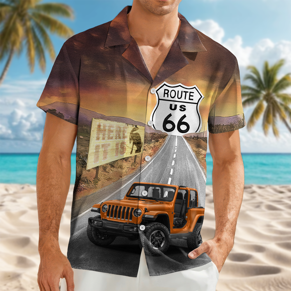 Upload Car Photo Route 66 Hawaii Shirt For Car Lover TH10 892631