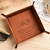 Personalized Name We Can't Wait To Play With Dad Leather Valet Tray LM32 893571