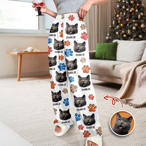 Custom Cat You Left Paw Prints On My Heart 3D Effect Sweatpants HO82 900380