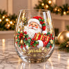 Personalized Christmas Stemless Wine Glass Gift For Family CH07 180970