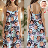 Custom Human Face Photo Tropical Maxi Dress Summer Gift CH07 911024