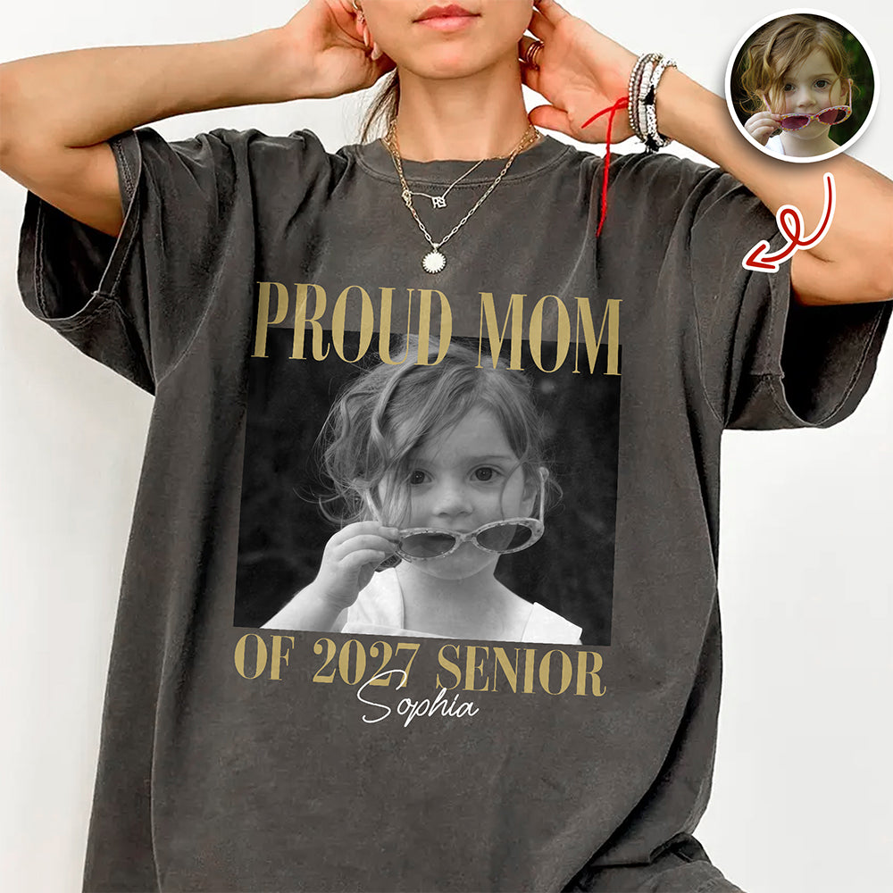 Custom Photo Proud Mom Proud Dad 2027 Family Comfort Shirt HA75 922050