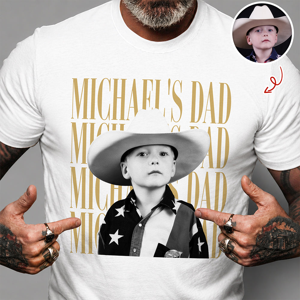 Personalized Vintage Photo Dad, Mom, Grandpa, Grandma Family Bright Shirt HA75 921394
