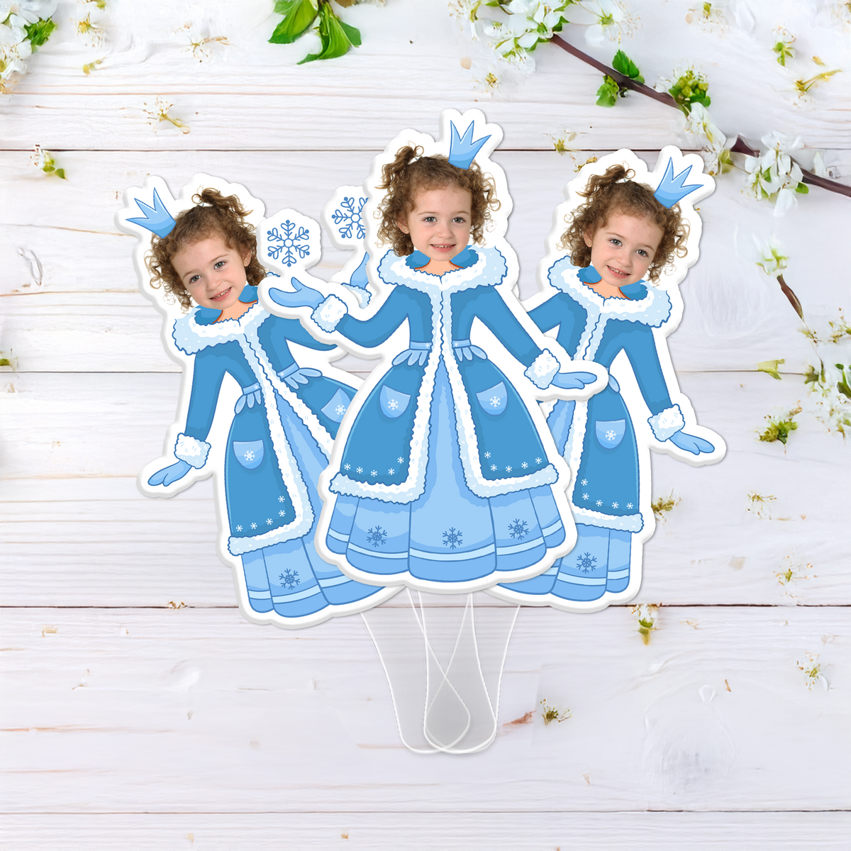 Custom Photo Princess Face Fans Personalised Birthday Gift Party Decor CH07 895438