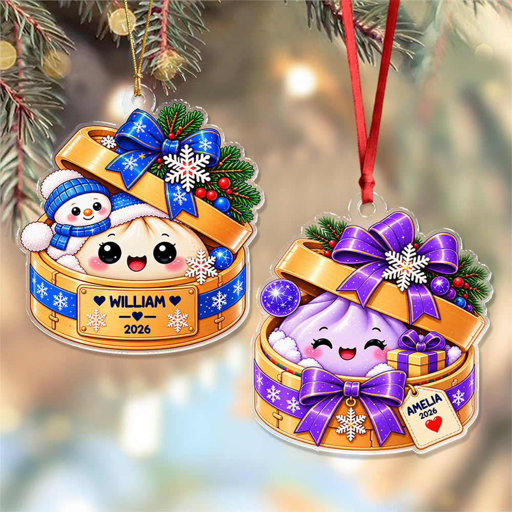 Personalized Kawaii Dumpling Acrylic Ornament For Christmas Tree Decoration LM32 670081
