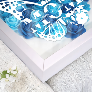 Personalized Butterfly Mom Flower Shadow Box Mother's Fay Gift CH07 895462