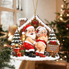 Personalized Growing Old Together Funny Santa Couple Wood Ornament Husband Wife Xmas Gift HA75 919390