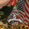 Personalized Family Christmas Tree 250 Years 1776-2026 Patriotic Acrylic Ornament CH07 180416