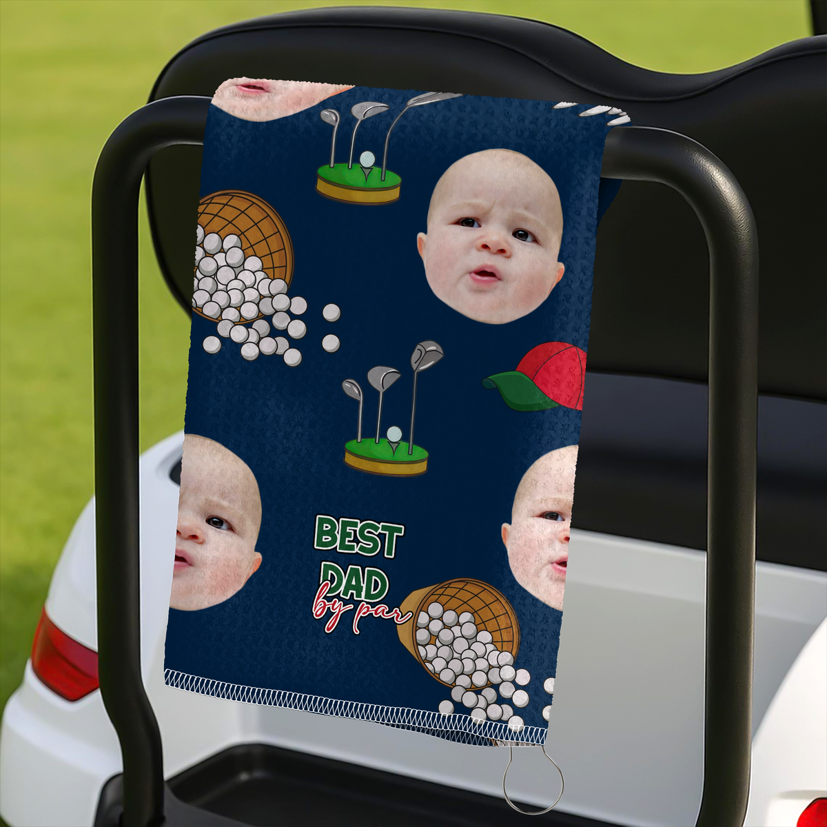 Custom Kid Photo Golf Towel Gift For Dad, Golf Lovers HO82 894176
