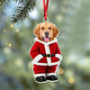 Custom Dog Cat Photo Santa Suit Acrylic Ornament, Christmas Gift For Pet Lovers TH10 170735