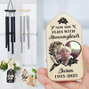 Custom Photo Now She Flies With Hummingbirds Memorial Wind Chimes HO82 893632