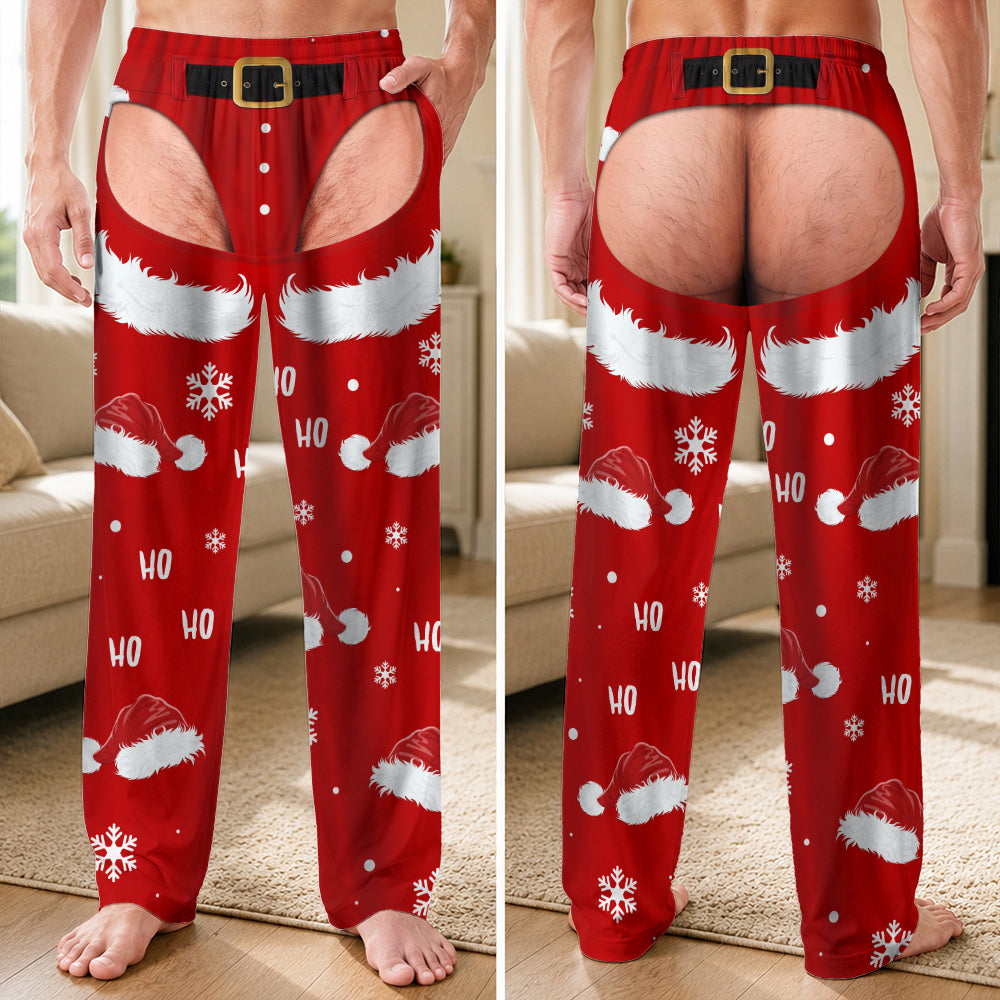 Personalized Men's Funny Chaps Pajama Pants, Novelty Holiday Gift LM32 670133