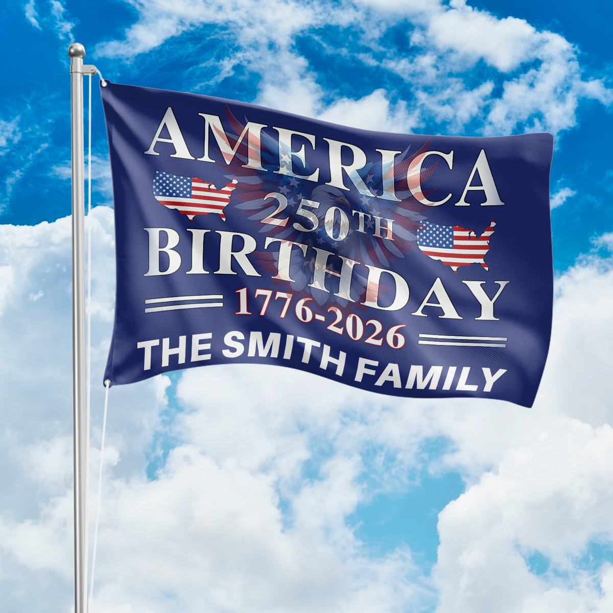 America 250th Birthday 250 Years Double-Sided Flag HA75 898326