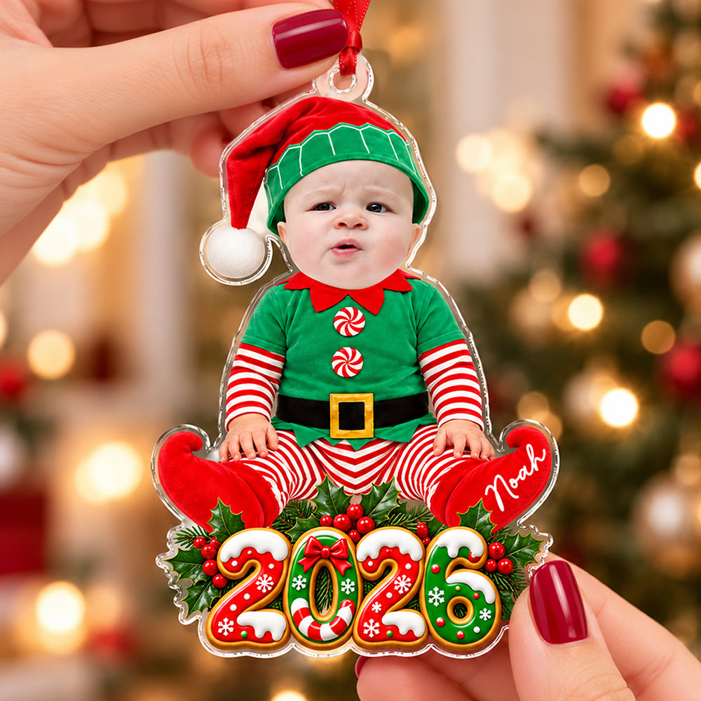 Personalized Baby Photo Costume Acrylic Ornament For Christmas Tree Decoration HO82 904156