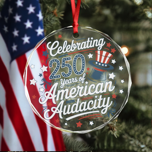 250 Years America 250th Anniversary USA 4th of July Glass Ornament HO82 894820