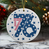 1776 America Patriotic Independence Day Ceramic Ornament HO82 900364