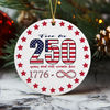 Free For 250 Years And Will Remain Free Ceramic Ornament Independence Day HA75 897430