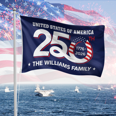 Personalized America 250th Anniversary Flag, Celebrate Our 250th Anniversary Garden Flag, America's 250th Anniversary Semiquincentennial - New Zealand