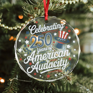 250 Years America 250th Anniversary USA 4th of July Glass Ornament HO82 894820