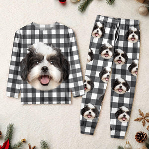 Custom Dog Face Photo With Christmas Accesories Sleepwear CH07 899248