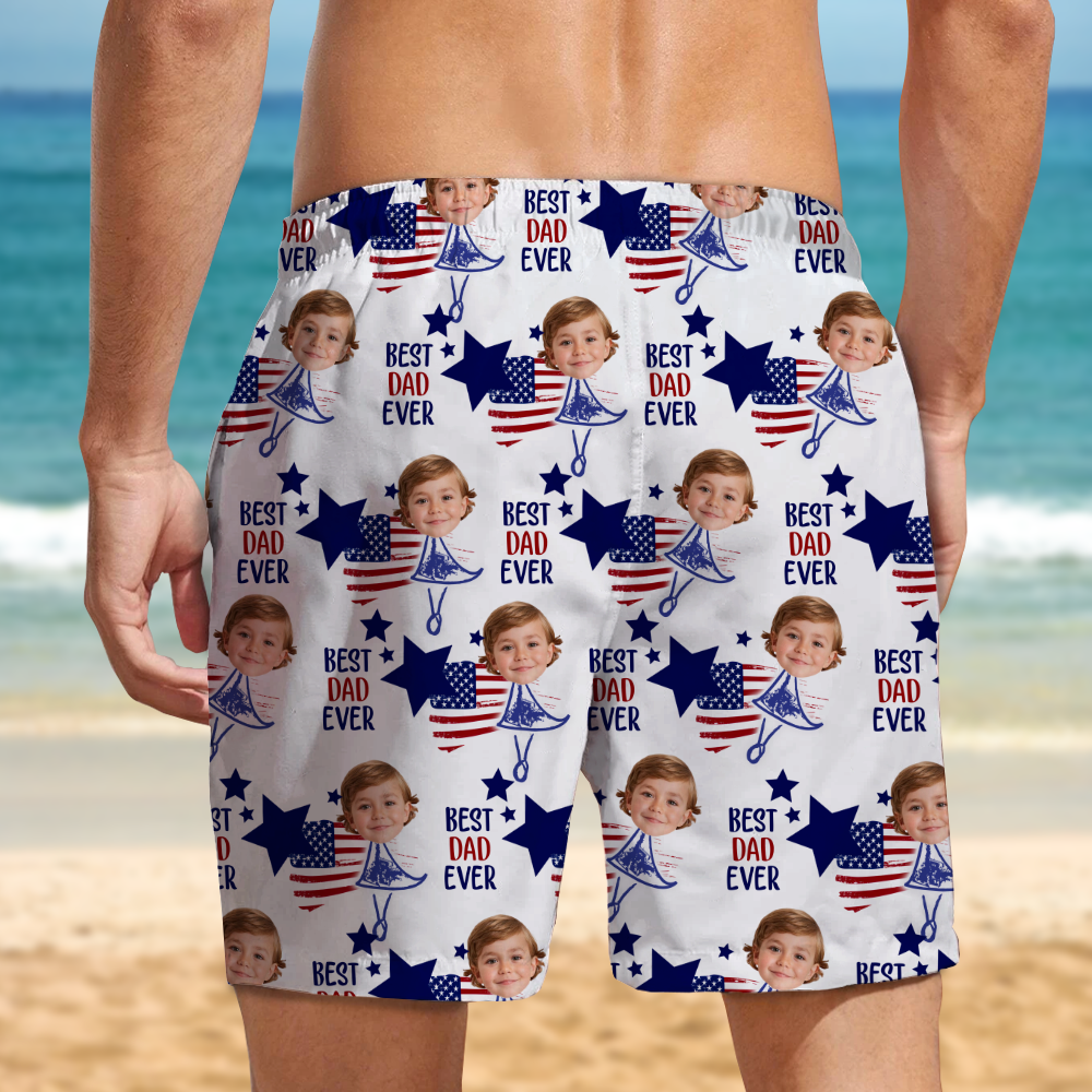 Custom Photo Best Dad Ever Beach Short For Summer TH10 892897