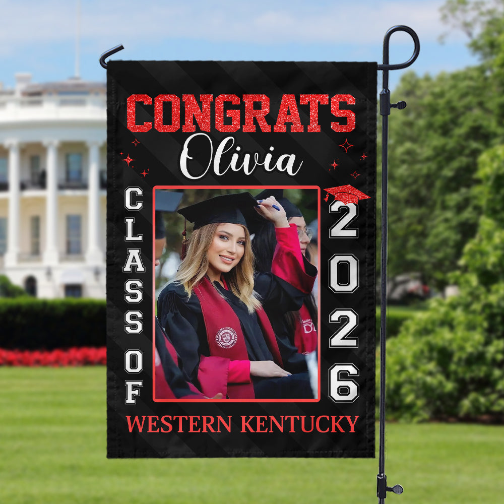 Custom Photo Best Gift Idea Personalized Graduation Garden Flag HA75 920454